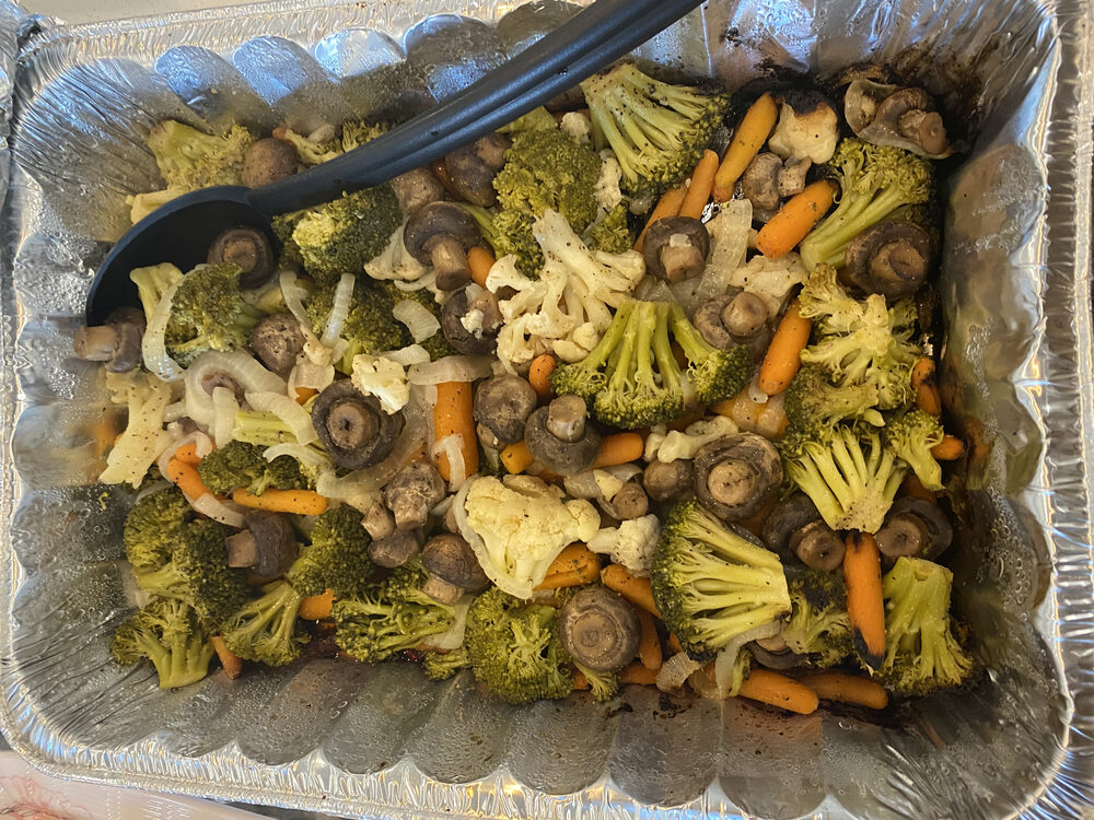 A big bowl of garden salad