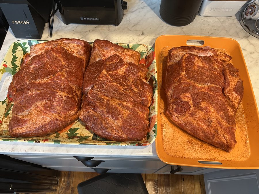 Glazed salmon fresh off the grill